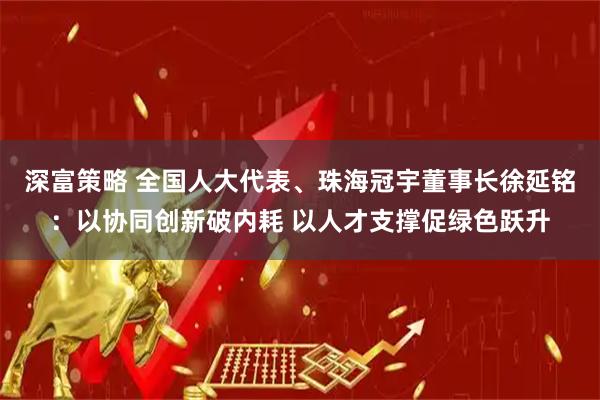 深富策略 全国人大代表、珠海冠宇董事长徐延铭：以协同创新破内耗 以人才支撑促绿色跃升