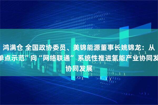 鸿满仓 全国政协委员、美锦能源董事长姚锦龙：从“单点示范”向“网络联通” 系统性推进氢能产业协同发展