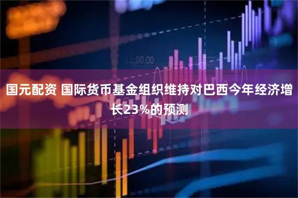 国元配资 国际货币基金组织维持对巴西今年经济增长23%的预测